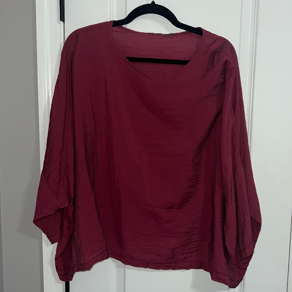 Red blouse